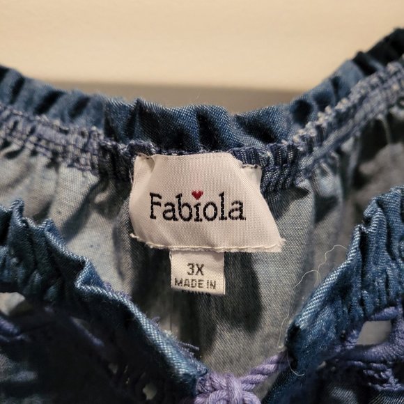 Fabiola Brand Denim Blouse - Picture 2 of 5